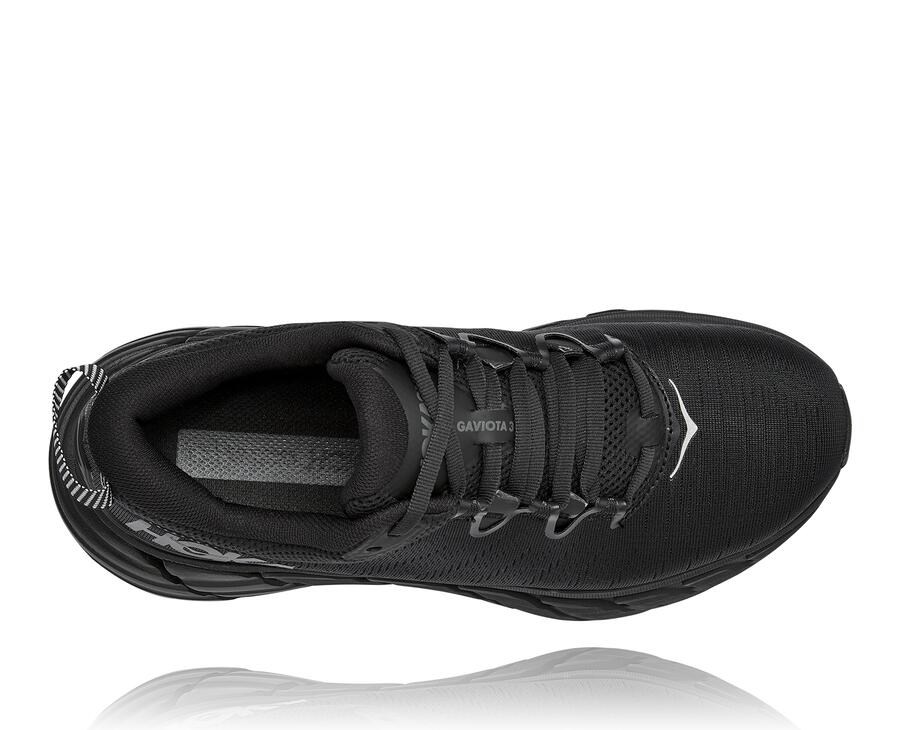 Hoka One One Gaviota 3 Löparskor Dam - Svarta - GAHQE-1672